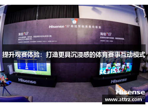 提升观赛体验：打造更具沉浸感的体育赛事互动模式